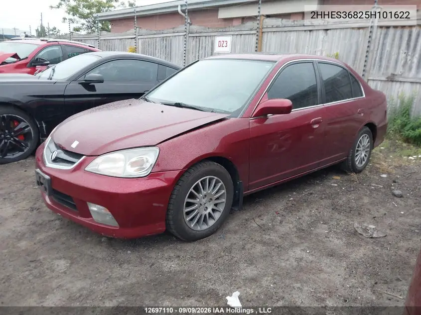 2005 ACURA EL VIN 2HHES36825H101622 — фото 2