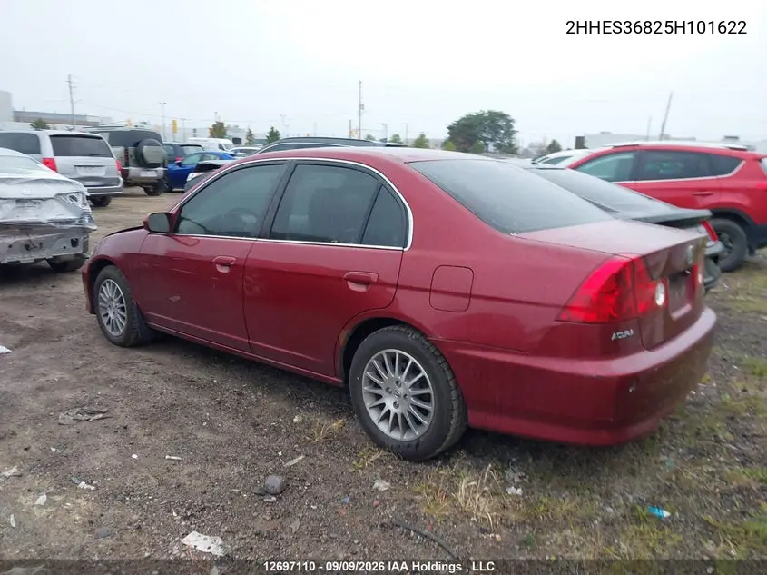 2005 ACURA EL VIN 2HHES36825H101622 — фото 3