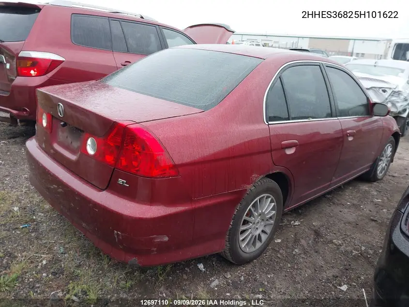 2005 ACURA EL VIN 2HHES36825H101622 — фото 4