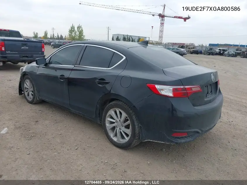 2016 ACURA ILX VIN 19UDE2F7XGA800586 — фото 3