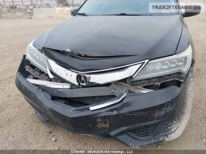 2016 ACURA ILX VIN 19UDE2F7XGA800586 — фото 6