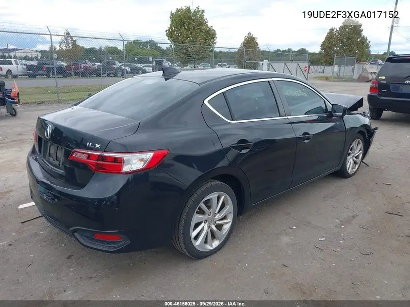 2016 ACURA ILX VIN 19UDE2F3XGA017152 — фото 4