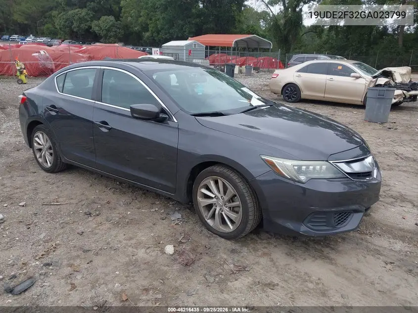 ACURA ILX 2016, VIN 19UDE2F32GA023799
