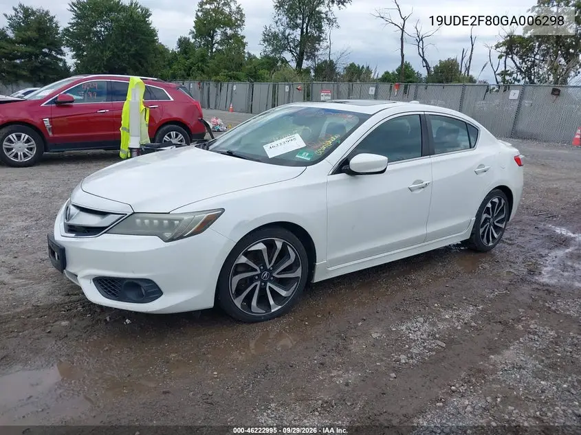 2016 ACURA ILX VIN 19UDE2F80GA006298 — фото 2