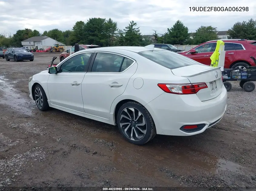 2016 ACURA ILX VIN 19UDE2F80GA006298 — фото 3