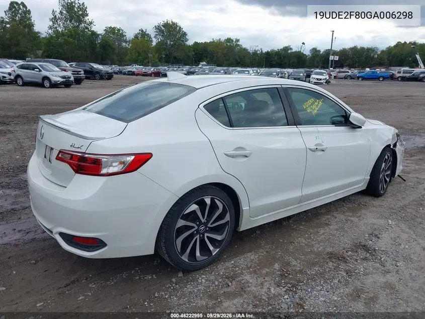 2016 ACURA ILX VIN 19UDE2F80GA006298 — фото 4
