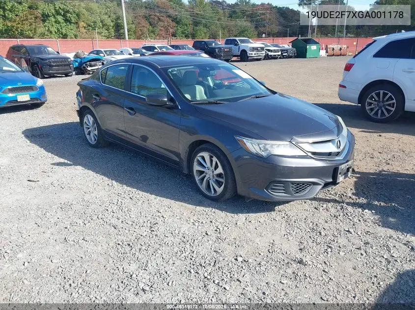 ACURA ILX 2016, VIN 19UDE2F7XGA001178