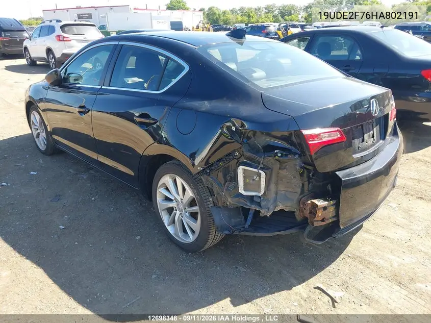 2017 ACURA ILX VIN 19UDE2F76HA802191 — фото 3