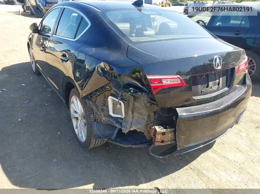 2017 ACURA ILX VIN 19UDE2F76HA802191 — фото 6