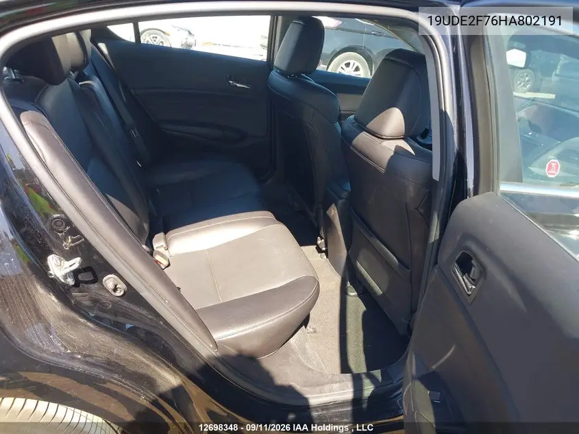 2017 ACURA ILX VIN 19UDE2F76HA802191 — фото 8
