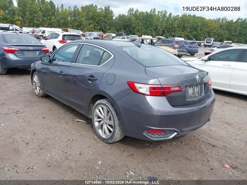 2017 ACURA ILX VIN 19UDE2F34HA800288 — фото 3
