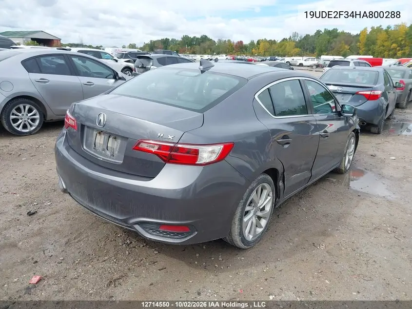 2017 ACURA ILX VIN 19UDE2F34HA800288 — фото 4
