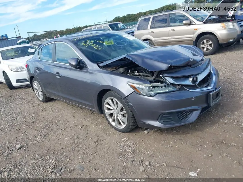 ACURA ILX 2017, VIN 19UDE2F39HA014552