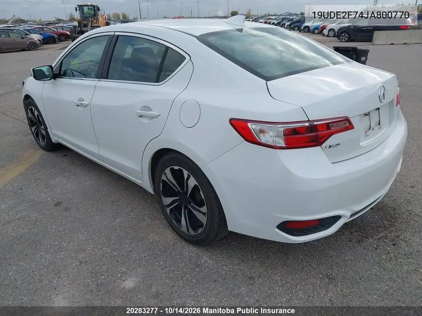2018 ACURA ILX VIN 19UDE2F74JA800770 — фото 3