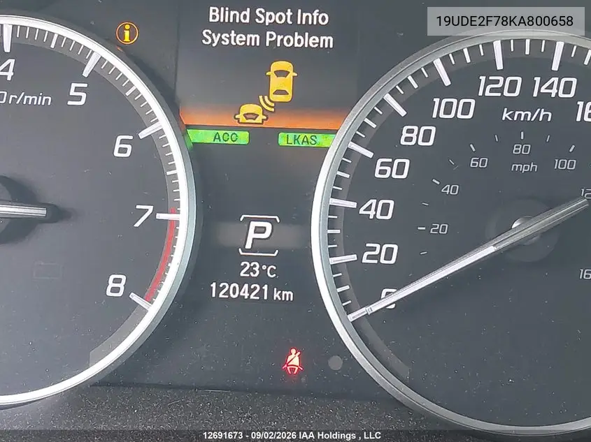 2019 ACURA ILX VIN 19UDE2F78KA800658 — фото 15