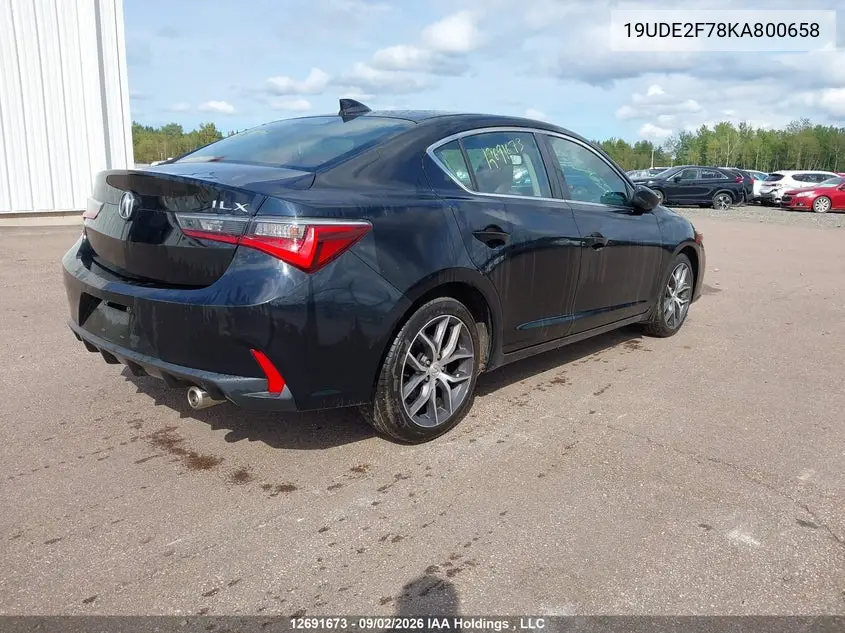 2019 ACURA ILX VIN 19UDE2F78KA800658 — фото 4