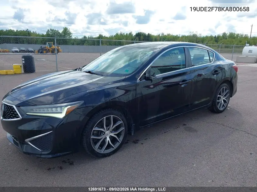 2019 ACURA ILX VIN 19UDE2F78KA800658 — фото 6