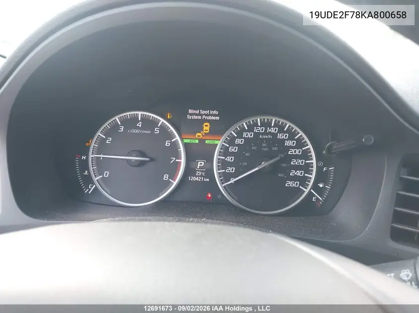 2019 ACURA ILX VIN 19UDE2F78KA800658 — фото 7