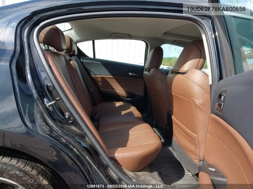 2019 ACURA ILX VIN 19UDE2F78KA800658 — фото 8