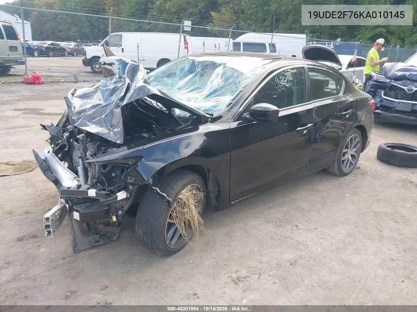 2019 ACURA ILX VIN 19UDE2F76KA010145 — фото 2