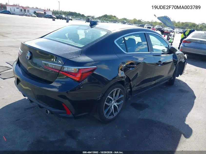 2021 ACURA ILX VIN 19UDE2F70MA003789 — фото 4