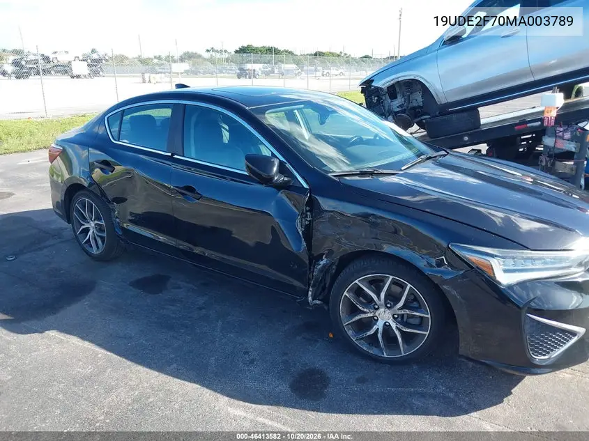 2021 ACURA ILX VIN 19UDE2F70MA003789 — фото 6