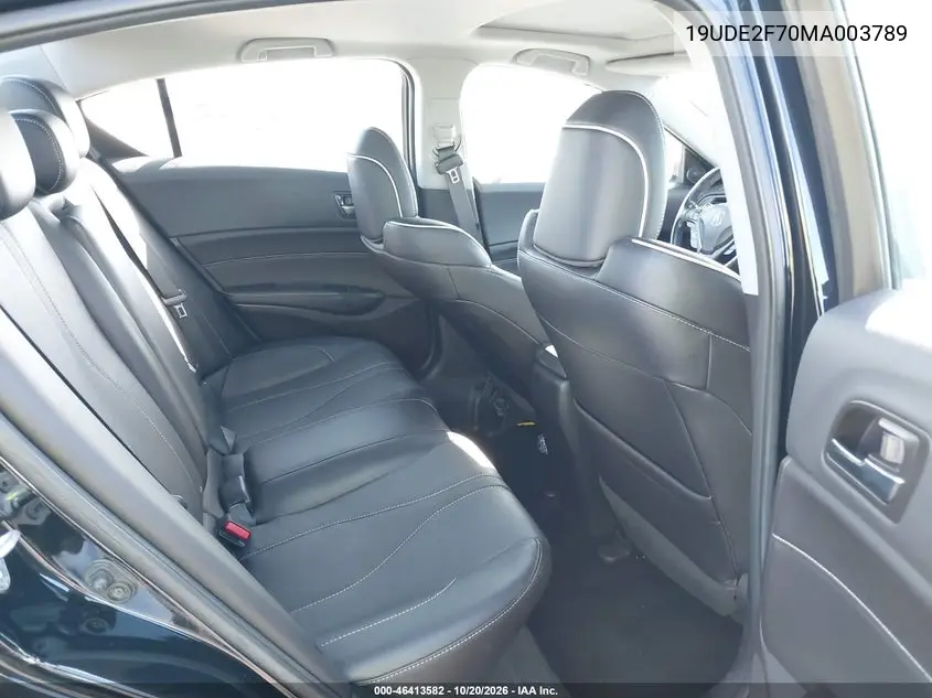 2021 ACURA ILX VIN 19UDE2F70MA003789 — фото 8