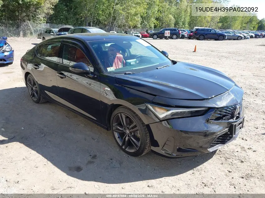 ACURA INTEGRA 2023, VIN 19UDE4H39PA022092