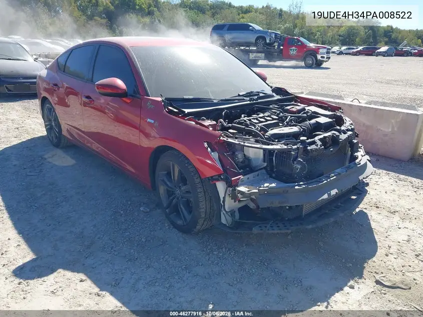 ACURA INTEGRA 2023, VIN 19UDE4H34PA008522