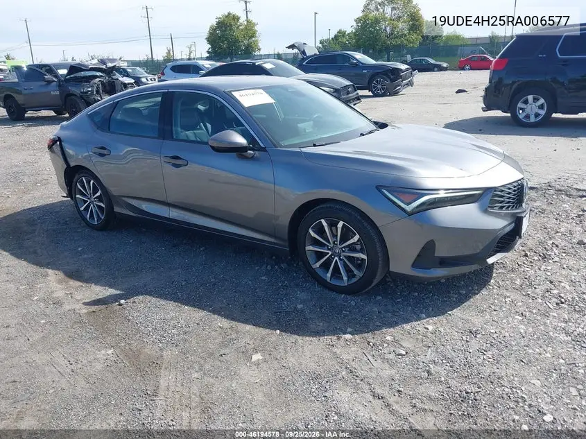 ACURA INTEGRA 2024, VIN 19UDE4H25RA006577