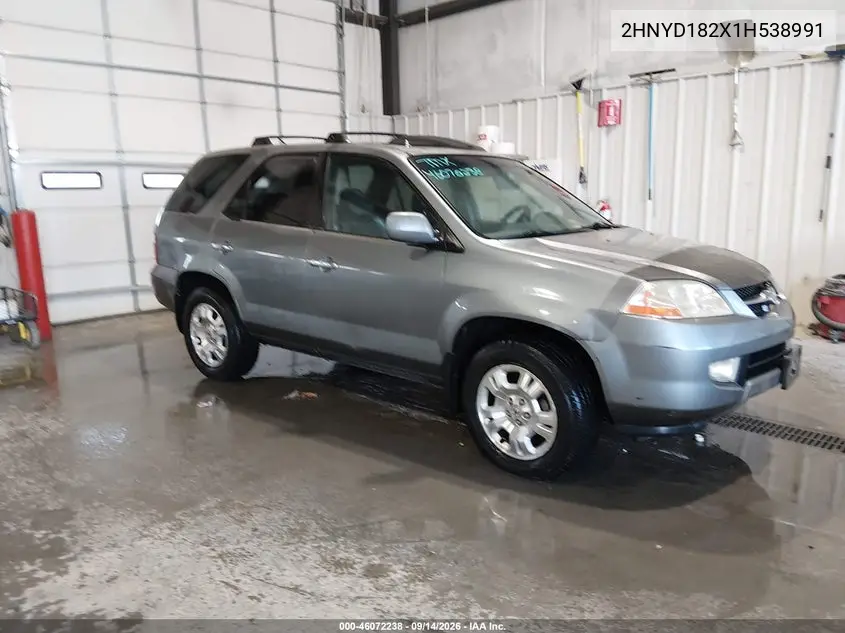 ACURA MDX 2001, VIN 2HNYD182X1H538991
