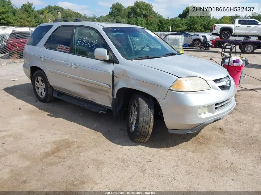 ACURA MDX 2006, VIN 2HNYD18666H532437