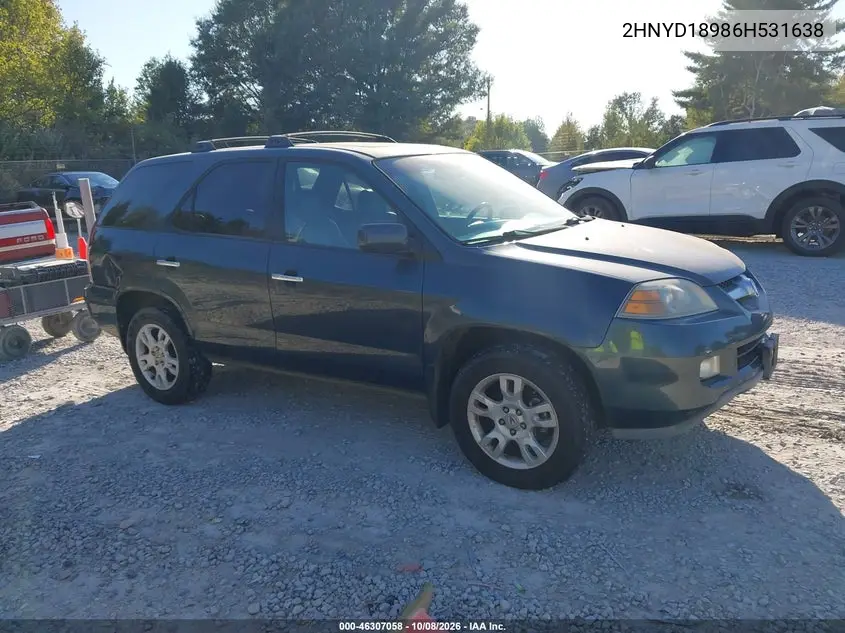 ACURA MDX 2006, VIN 2HNYD18986H531638