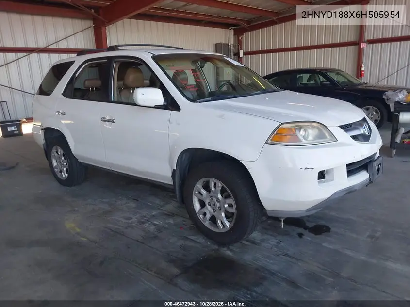 ACURA MDX 2006, VIN 2HNYD188X6H505954