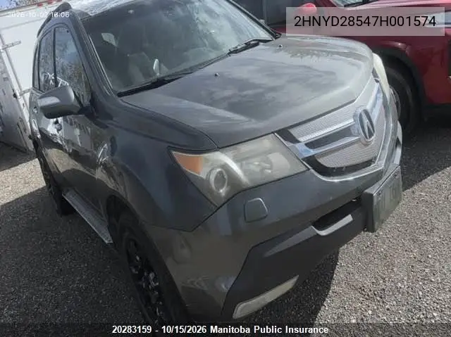 ACURA MDX 2007, VIN 2HNYD28547H001574