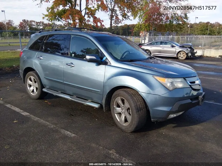 ACURA MDX 2007, VIN 2HNYD28547H517577