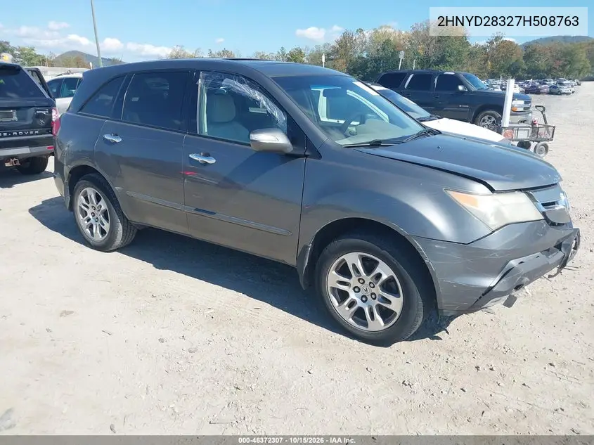 ACURA MDX 2007, VIN 2HNYD28327H508763