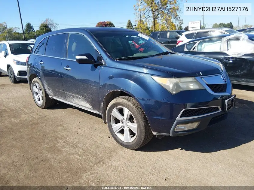 ACURA MDX 2010, VIN 2HNYD2H27AH527176