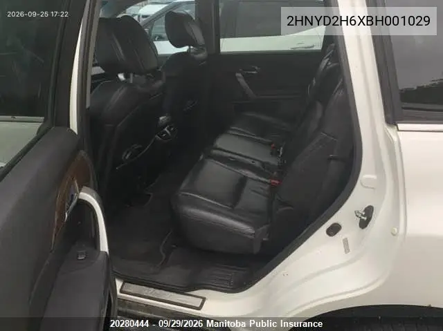 2011 ACURA MDX VIN 2HNYD2H6XBH001029 — фото 8