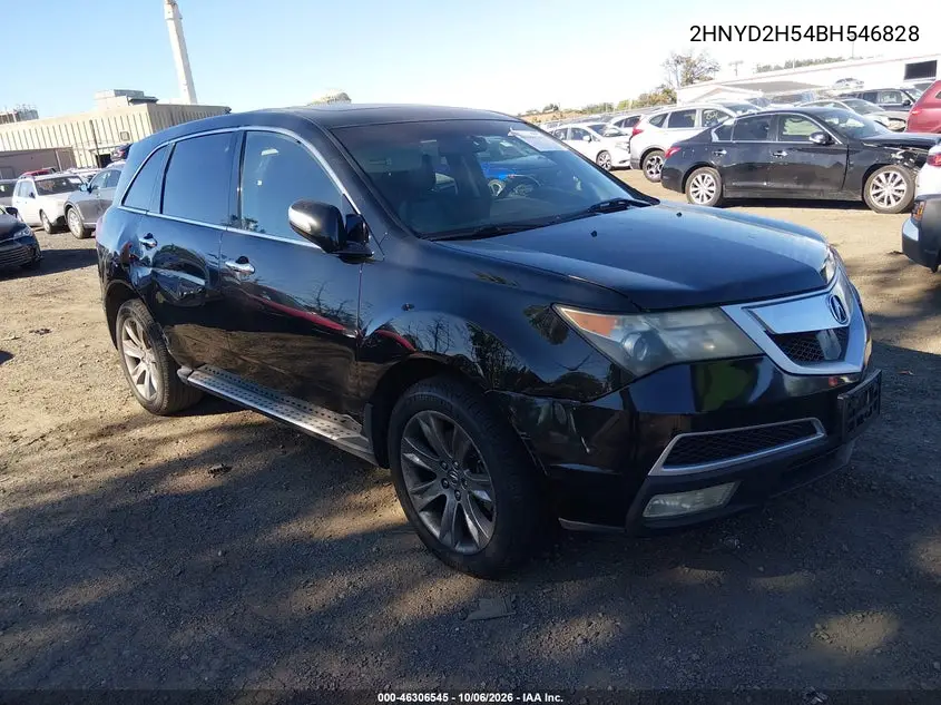 ACURA MDX 2011, VIN 2HNYD2H54BH546828