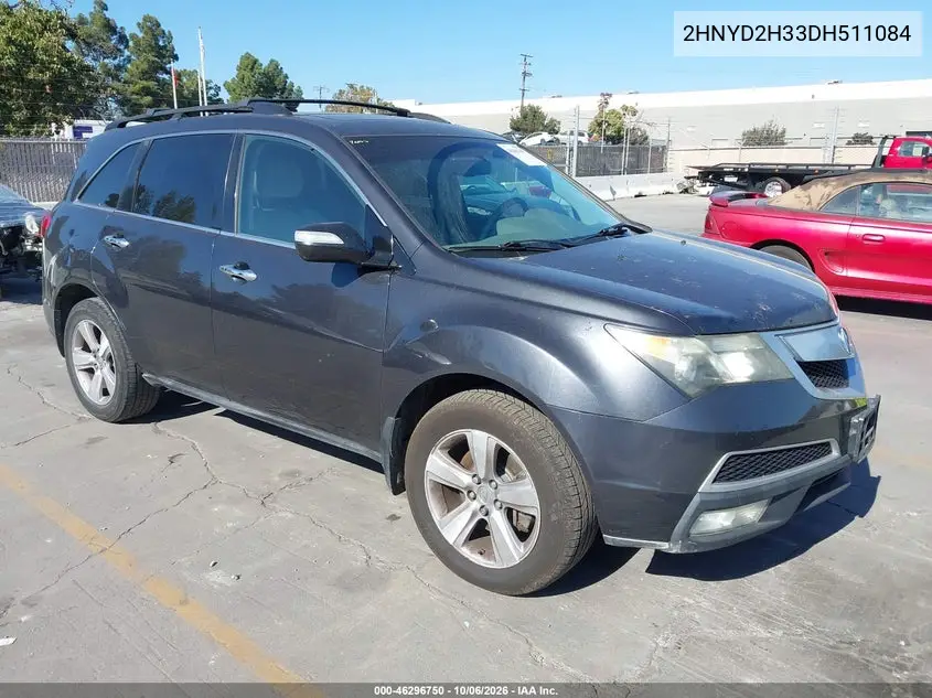 ACURA MDX 2013, VIN 2HNYD2H33DH511084