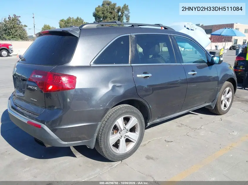 2013 ACURA MDX VIN 2HNYD2H33DH511084 — фото 4