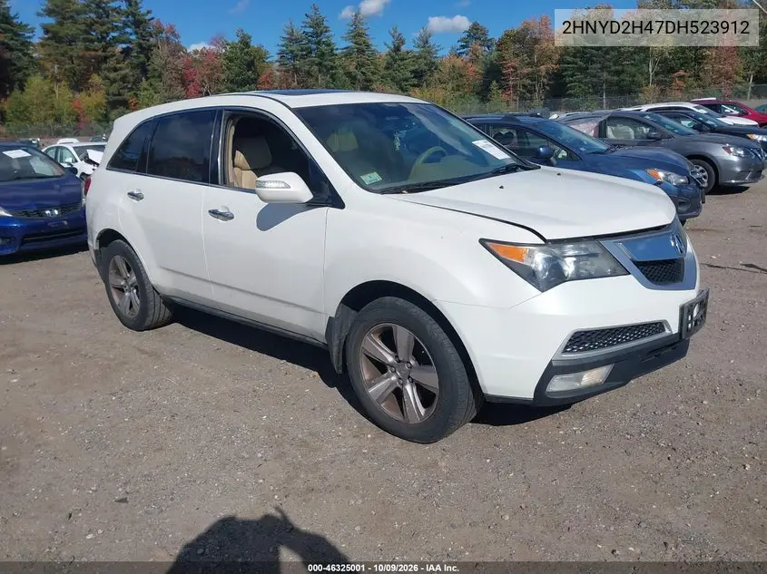 ACURA MDX 2013, VIN 2HNYD2H47DH523912
