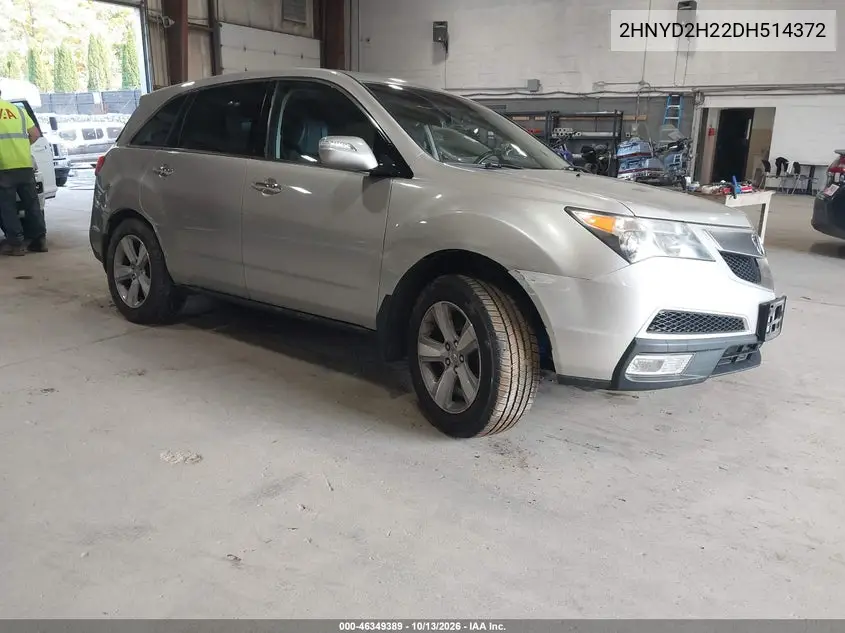 ACURA MDX 2013, VIN 2HNYD2H22DH514372