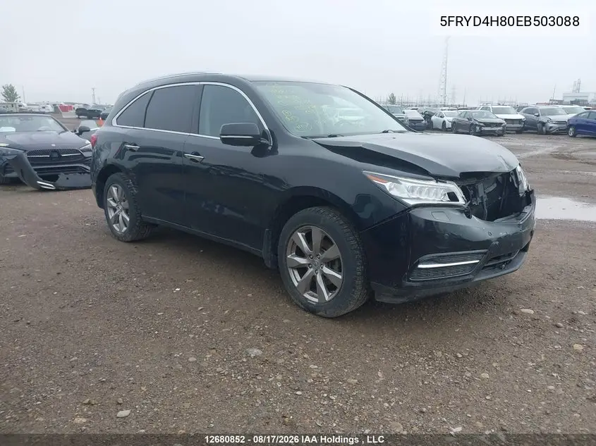 ACURA MDX 2014, VIN 5FRYD4H80EB503088
