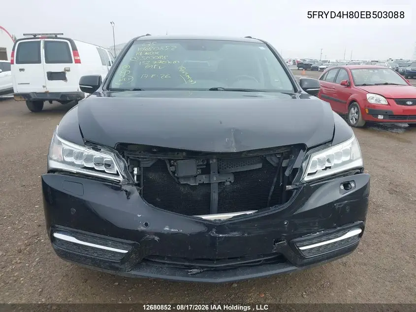 2014 ACURA MDX VIN 5FRYD4H80EB503088 — фото 13