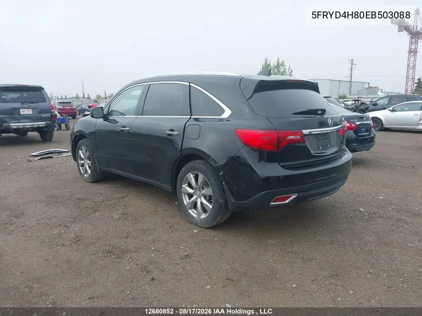 2014 ACURA MDX VIN 5FRYD4H80EB503088 — фото 3