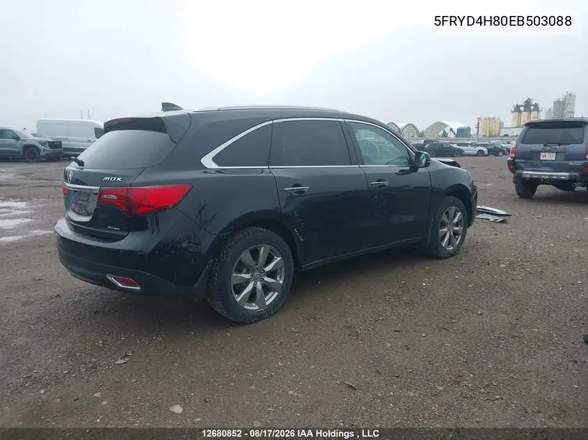 2014 ACURA MDX VIN 5FRYD4H80EB503088 — фото 4