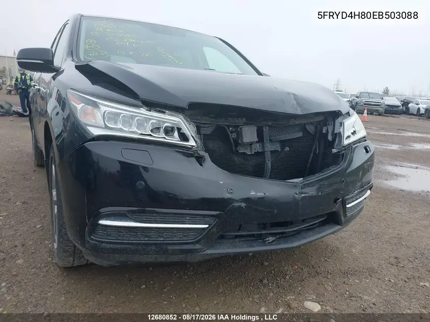 2014 ACURA MDX VIN 5FRYD4H80EB503088 — фото 6