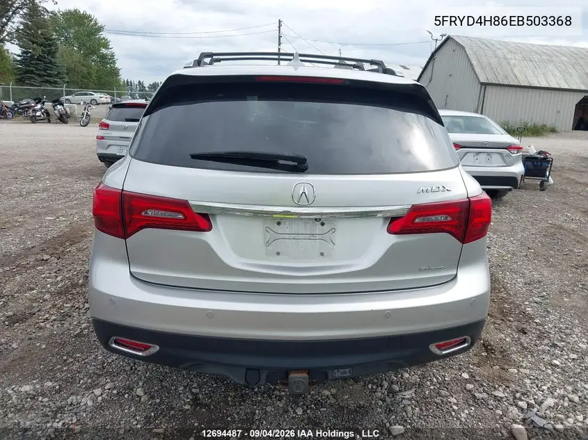 2014 ACURA MDX VIN 5FRYD4H86EB503368 — фото 16